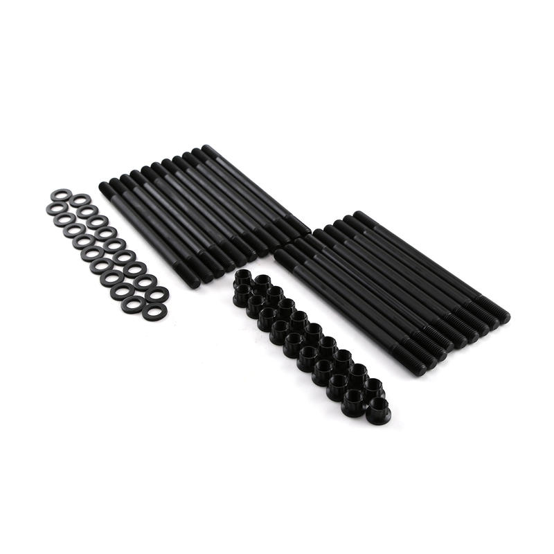 Speedmaster Cylinder Head Stud Kit PCE279.1030; 12-Point Stud Black Oxide 8740 Chromoly for 2003 to 2007 Ford 6.0L Power Stroke 