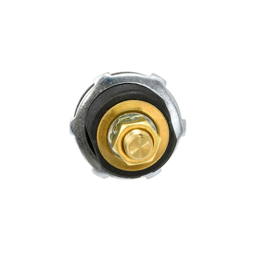 Taylor Cable Battery Cable Connector 21502; Thru Panel Connector Black Plastic Through Panel Brass 