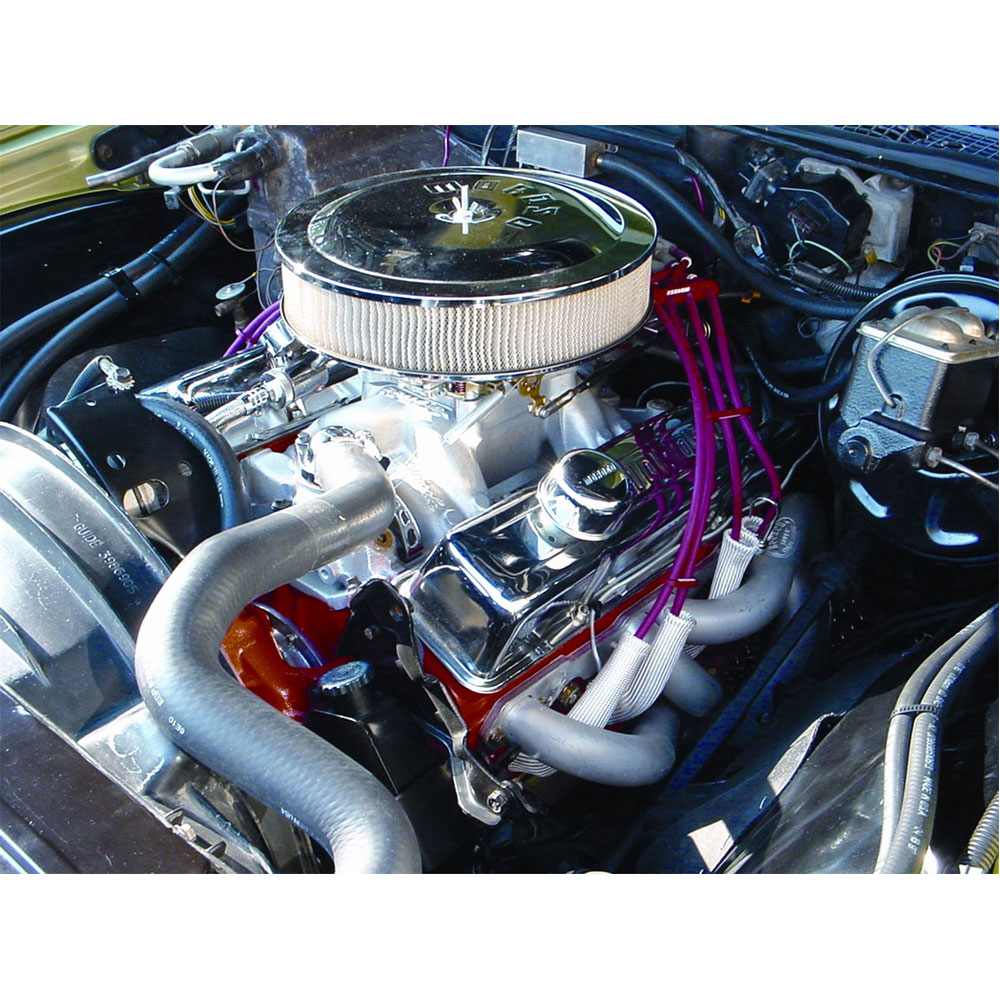 Taylor Cable Spark Plug Boot Heat Sleeve 2524; Space Age Boot Protectors 1200 deg. F 1.000 in. 6.000 in. Silver Heat Treated Fiberglass 