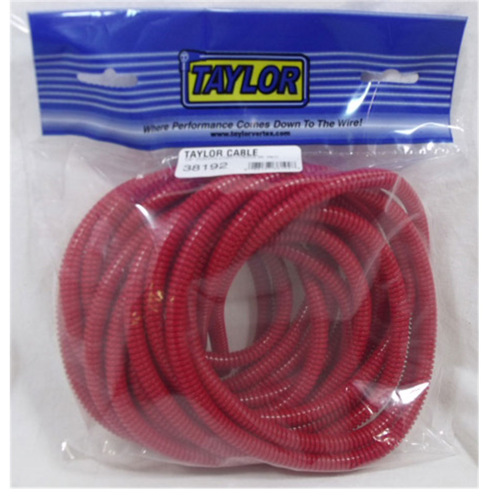 Photo for Taylor Cable Wire Conduit 38192; Convoluted Tubing Red 1/4 in. 25 ft.
