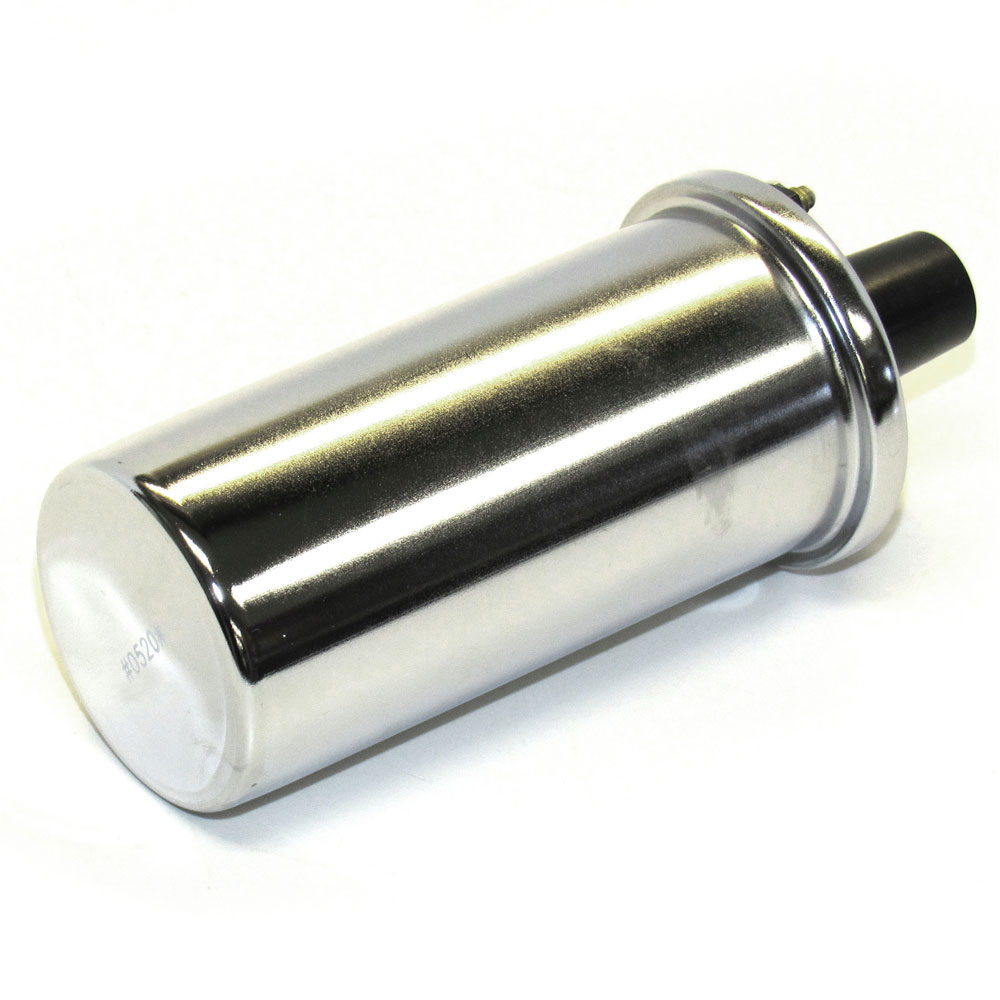 Taylor Cable Ignition Coil 718210; High Performance Chrome 45000 Volt Canister Socket 