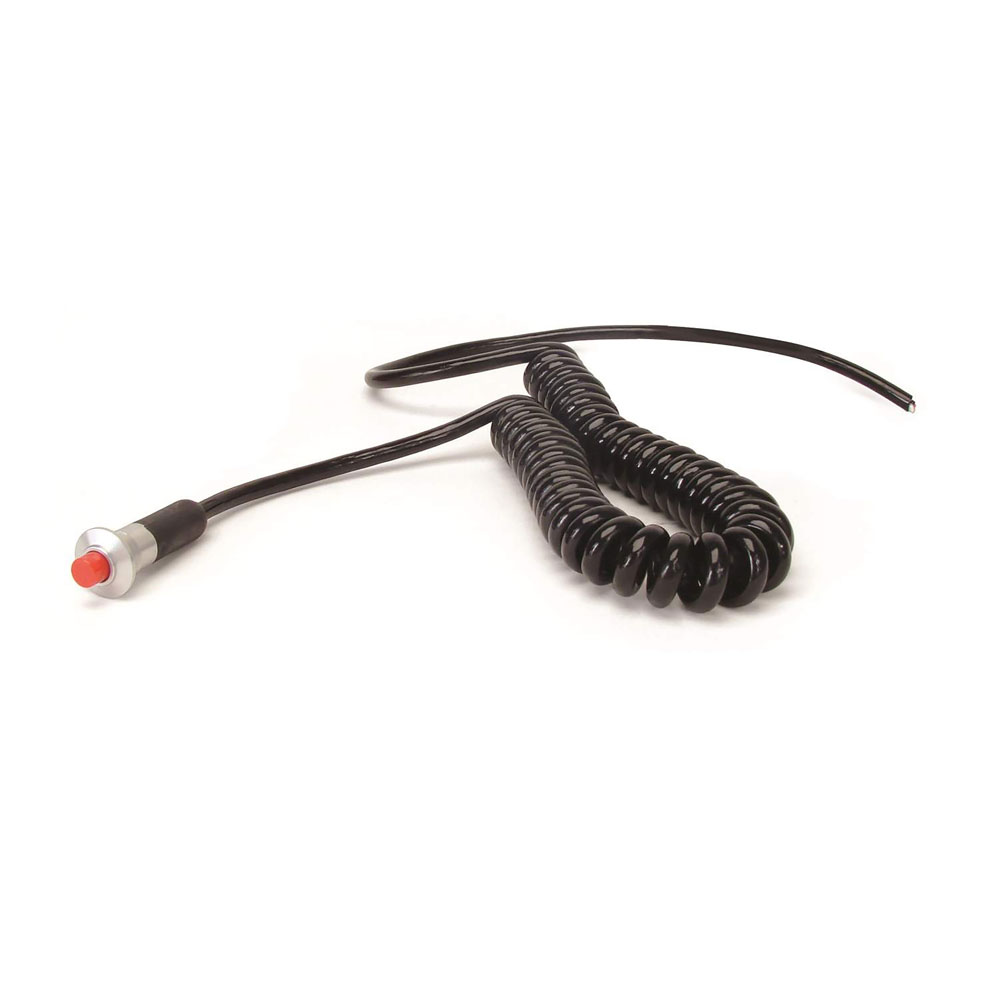 Photo for TCI Automotive Momentary Push Button Switch 388400; Microswitch and Cord 10 Amp Unlighted Push Button 