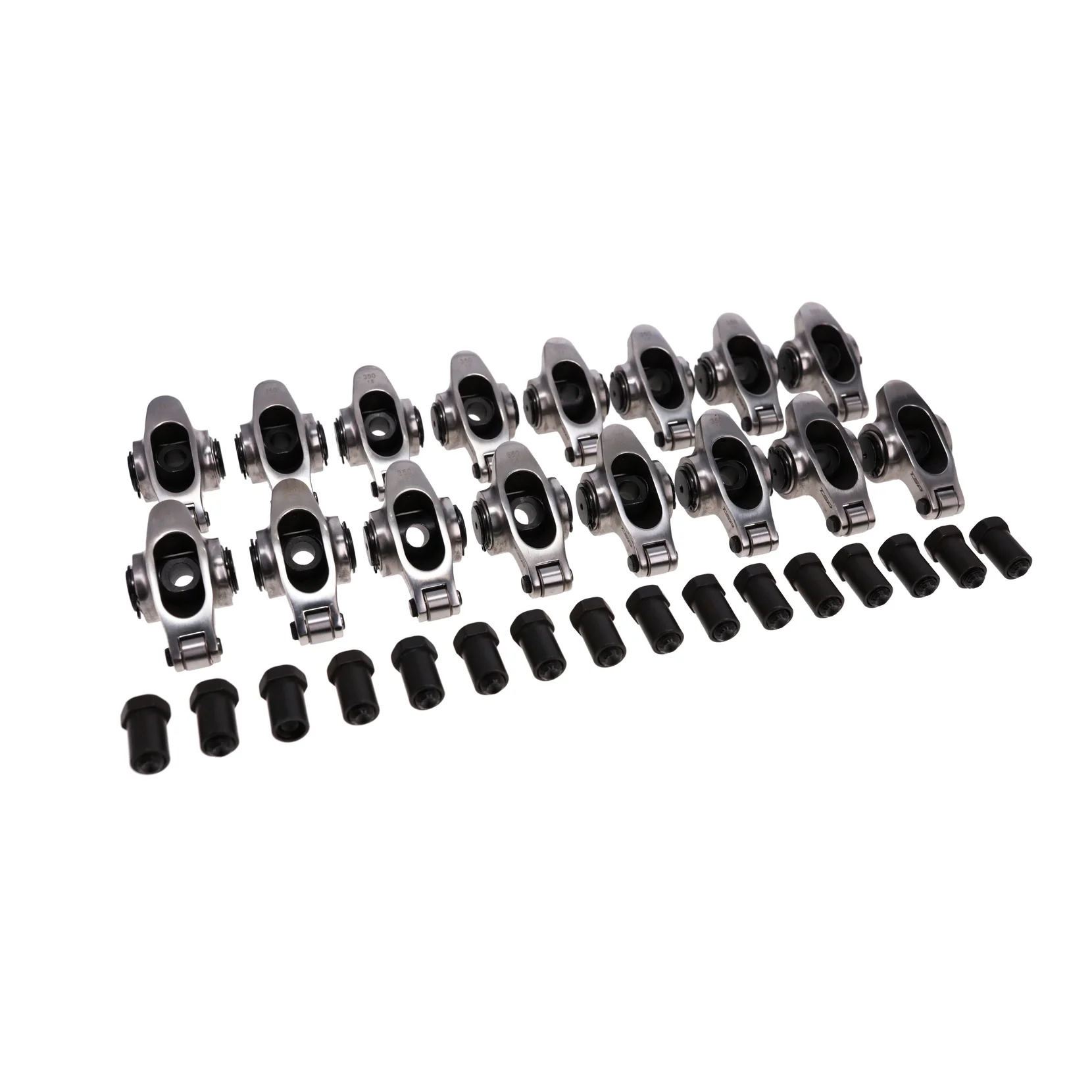 TSP Rocker Arm Kit 71153; Pro Series 1.5 3/8 in. Stainless Steel Full Roller for Chevy 262 to 400 