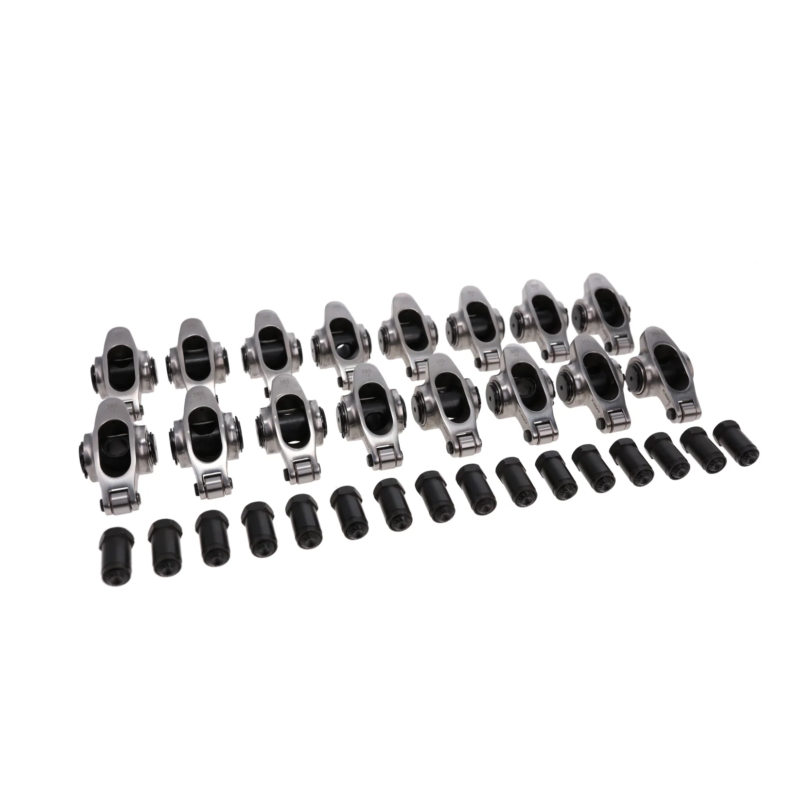TSP Rocker Arm Kit 71157; Pro Series 1.5 7/16 in. Stainless Steel Full Roller for Chevy 262 to 400 