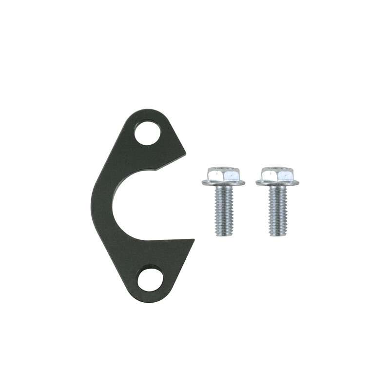 Top Street Performance Oil Pump Pickup Tube Bracket 81099; Oil Pump Pick Up Girdle Black Aluminum for GM LS 