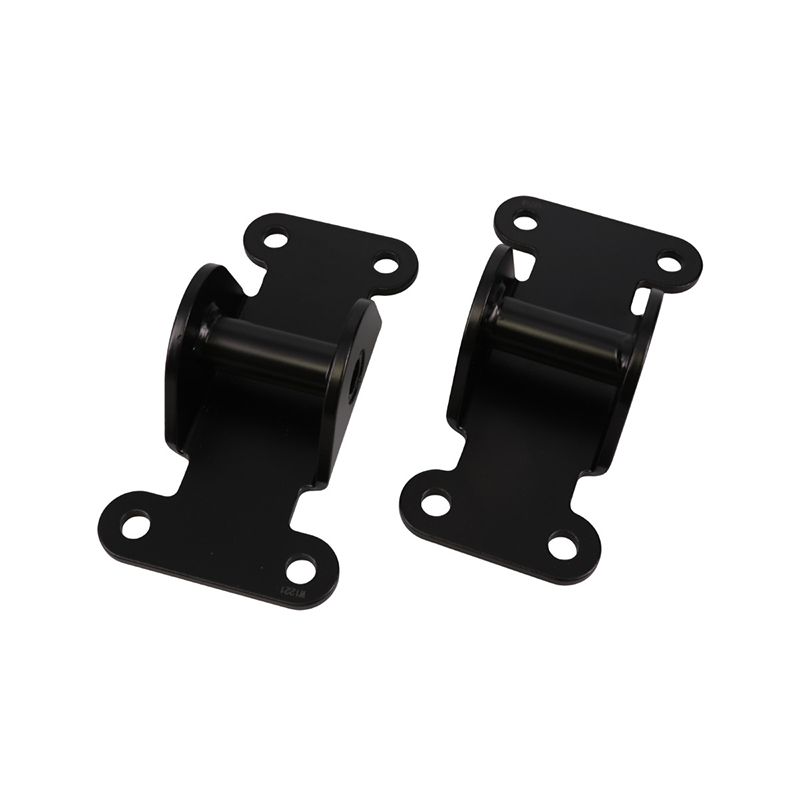 Top Street Performance Motor Mount Set 81107BK; Frame Mount Solid for Chevy 262 to 400, 396 to 454 