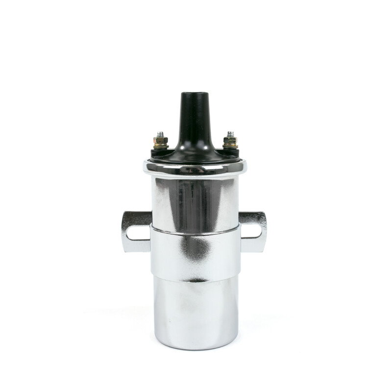 TSP Ignition Coil JM6927C; Chrome Canister Points, Socket 