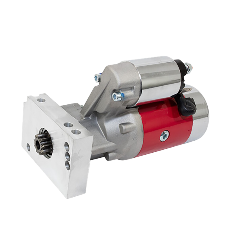 Top Street Performance Starter JM7001R; High Torque Red 153, 168 Tooth 3 HP Mini Hitachi Straight for Chevy 262 to 400, 396 to 454 