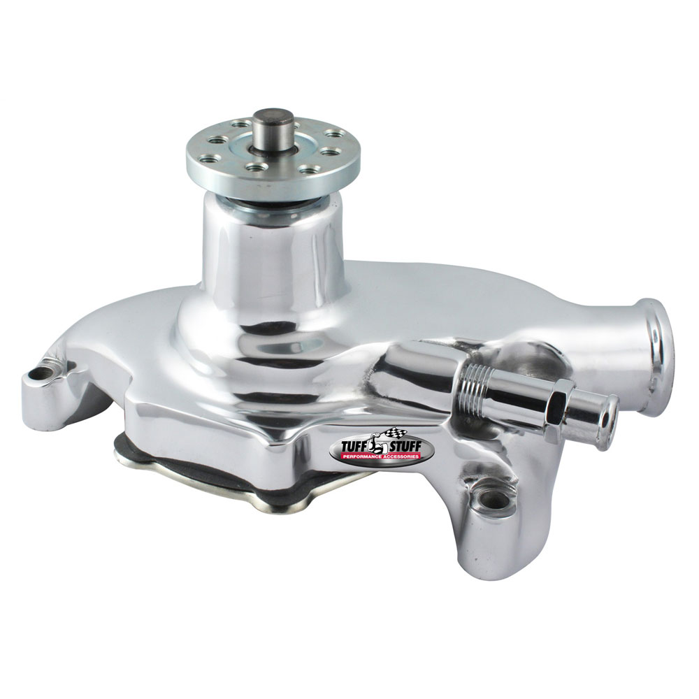 Photo for Tuff Stuff Water Pump 1353NA; SuperCool High Volume Chrome Aluminum Mechanical for 1955 to 1971 Chevy 262 to 400
