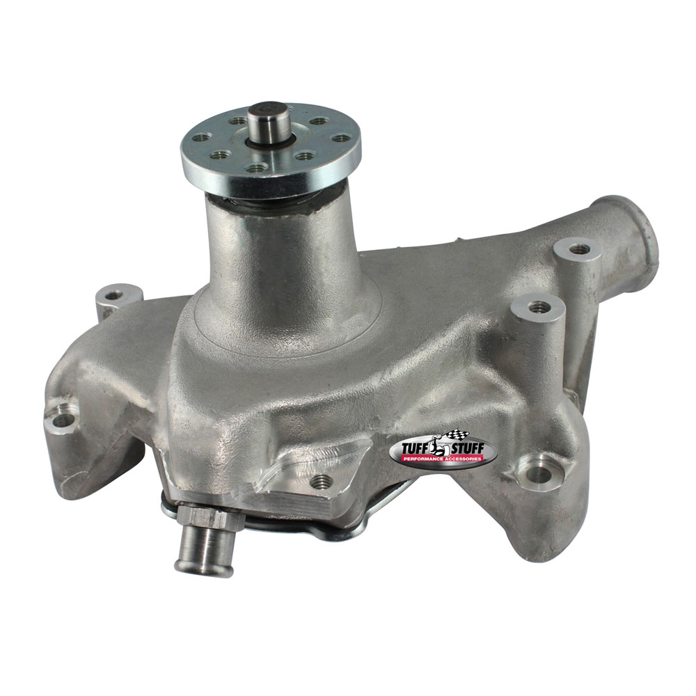 Tuff Stuff Mechanical Water Pump 1511NC; High Volume Natural Aluminum Mechanical Long for Chevy 262 to 400 