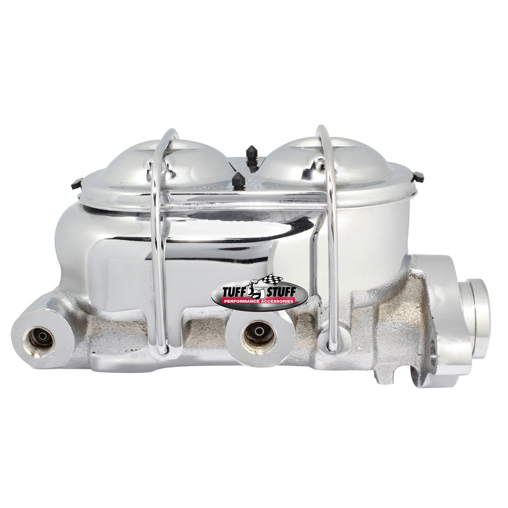 Photo for Tuff Stuff Brake Master Cylinder 2019NA; 1.000 in. Dual Reservoir Chrome Cast Iron