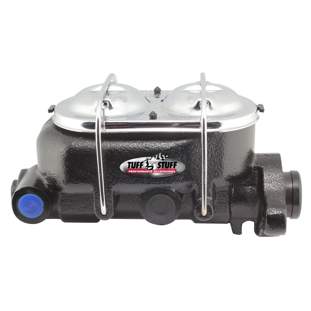 Photo for Tuff Stuff Brake Master Cylinder 2072NC; 1.125 in. Dual Reservoir Black Powdercoat Cast Iron