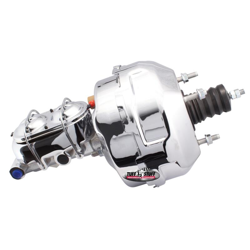 Photo for Tuff Stuff Power Brake Booster/Master Cylinder Set 2129NA-2; 1.000 in. Dual Reservoir Chrome Cast Iron 9.000 in. Dual Diaphragm for 1968 to 1982 Chevy Corvette