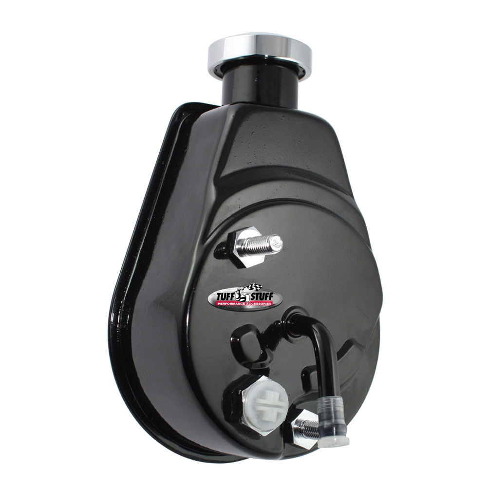 Photo for Tuff Stuff Power Steering Pump 6178B; Saginaw Black Powdercoat Saginaw P Series for 1975 to 1979 Chevy Corvette