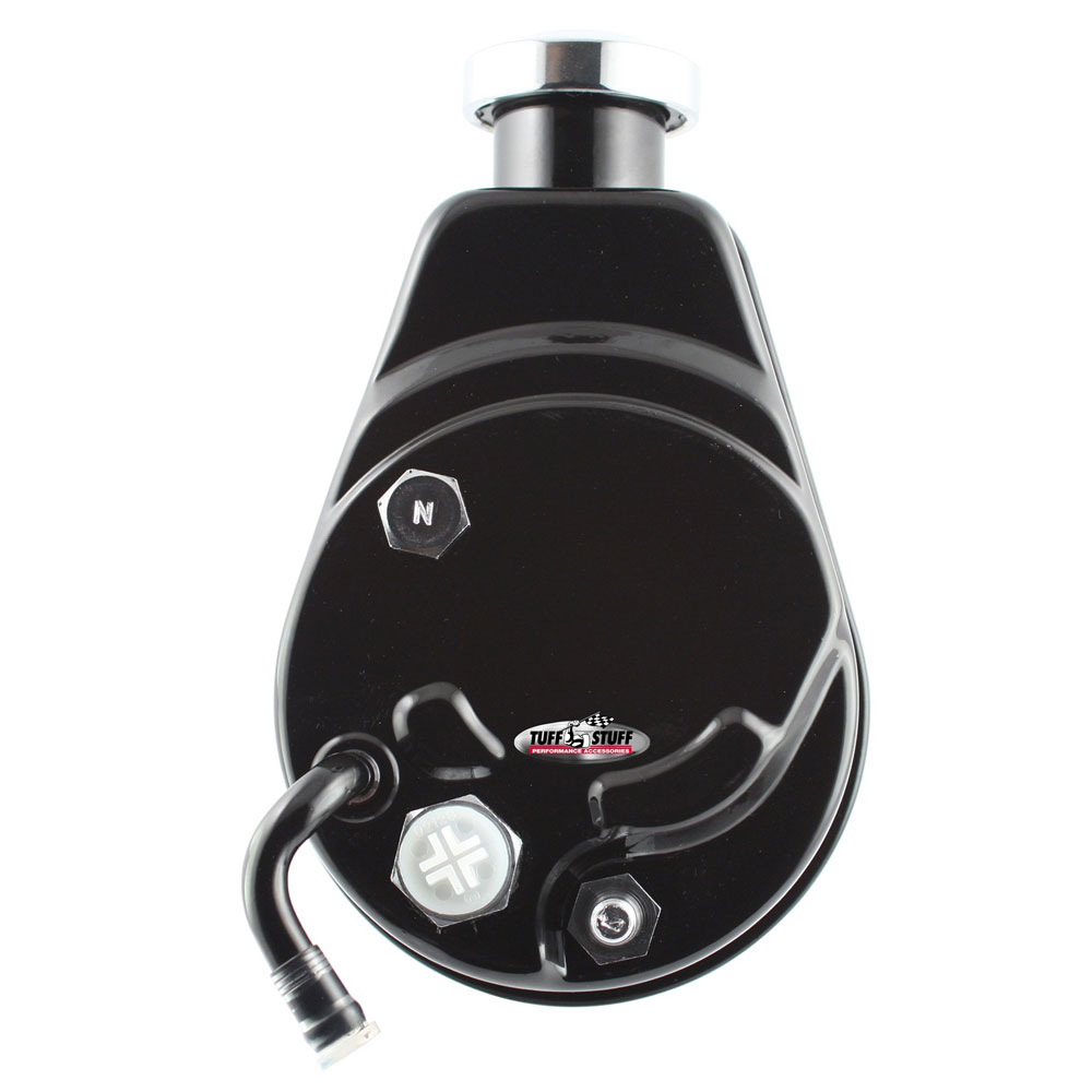 Photo for Tuff Stuff Power Steering Pump 6183B; Black Powdercoat Saginaw for 1970 to 1974 Chevy Malibu, Monte Carlo V8