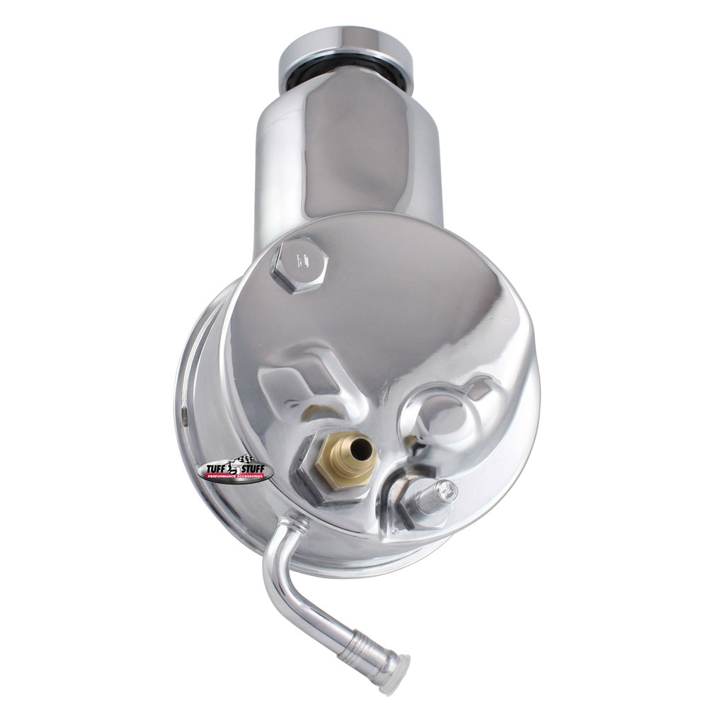 Photo for Tuff Stuff Power Steering Pump 6195A; Chrome Saginaw for 1969 Chevy Camaro, Nova V8