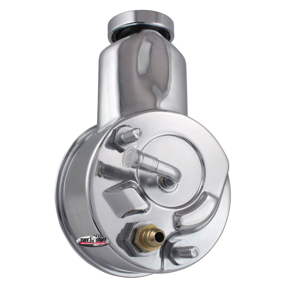 Photo for Tuff Stuff Power Steering Pump 6198A; Saginaw P Series Chrome Steel Saginaw for 1961 to 1970 Chevy
