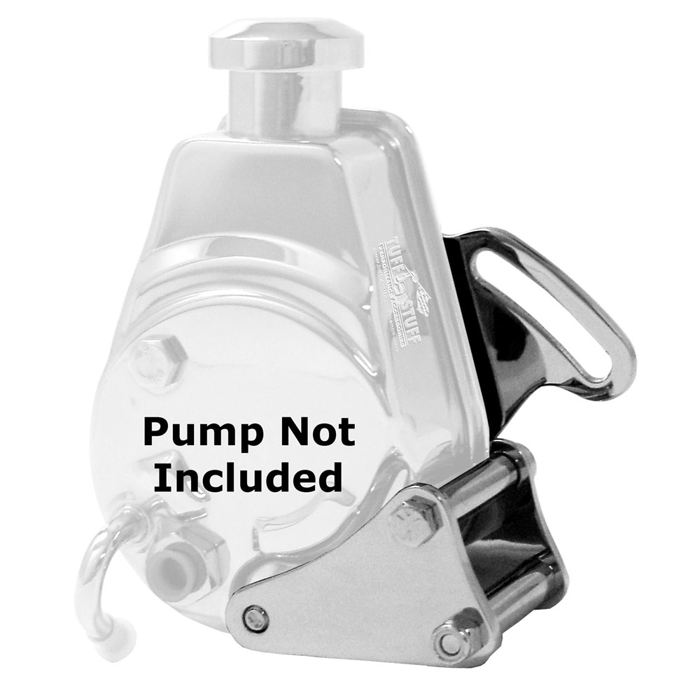 Photo for Tuff Stuff Power Steering Pump Bracket 6507A; Chrome Steel Saginaw for Chevy 396 to 454