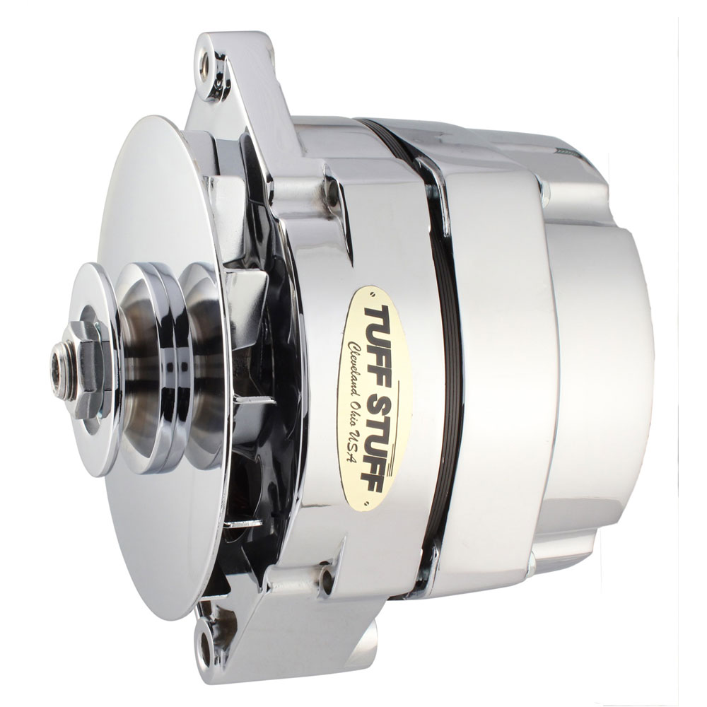 Tuff Stuff Alternator 7127ND; 100 Amp Chrome 10SI Internal for 1968 to 1987 GM 