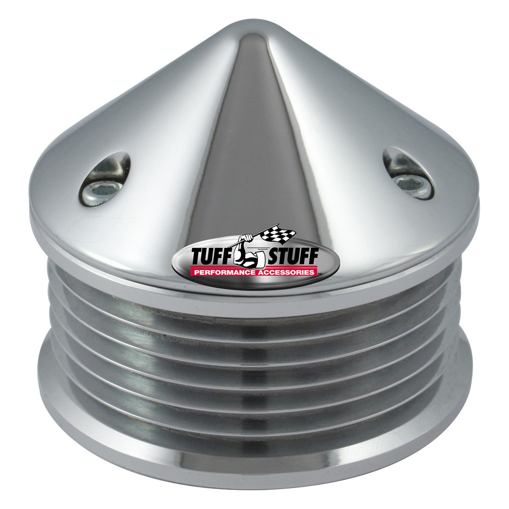 Photo for Tuff Stuff Alternator Pulley 7653A; Chrome Billet Steel 6 Groove Serpentine