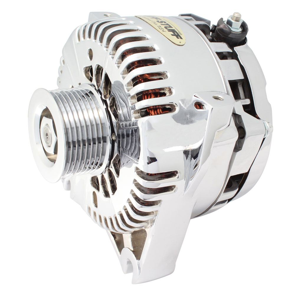 Photo for Tuff Stuff Alternator 8251AP; 4G 130 Amp Polished 4G Internal for 1999 to 2004 Ford F150 Lightning 5.4L MOD