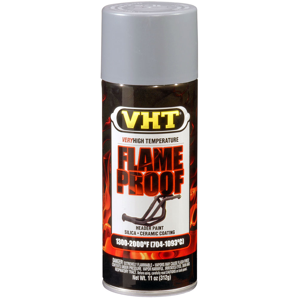 Photo for VHT High Temp Paint SP100; FlameProof Primer 11.0 oz. Aerosol Flat Gray 2000 deg. F Intermittent