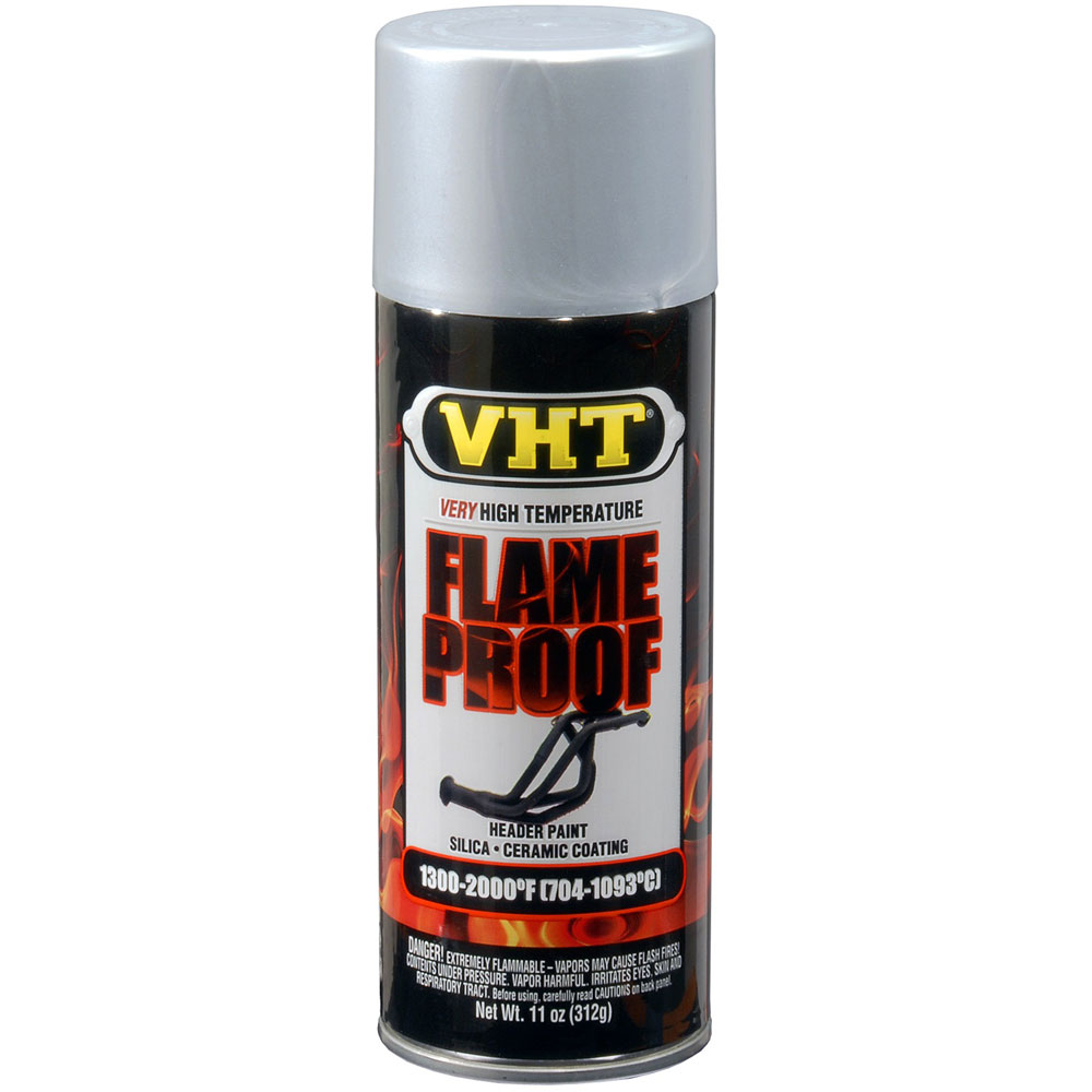 Photo for VHT High Temp Paint SP106; FlameProof 11.0 oz. Aerosol Flat Silver 1300-2000 deg. F