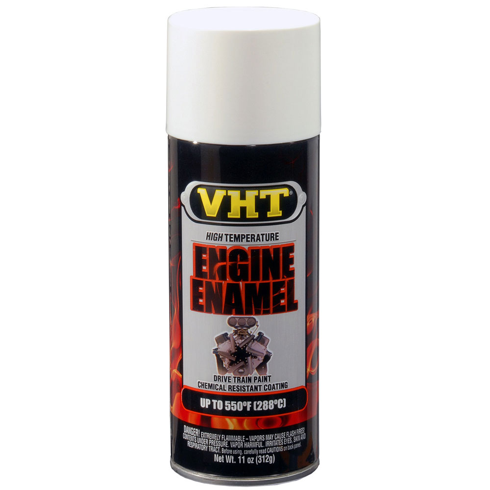 Photo for VHT High Temp Paint SP129; Engine Enamel 11.0 oz. Aerosol White 550 deg. F Intermittent
