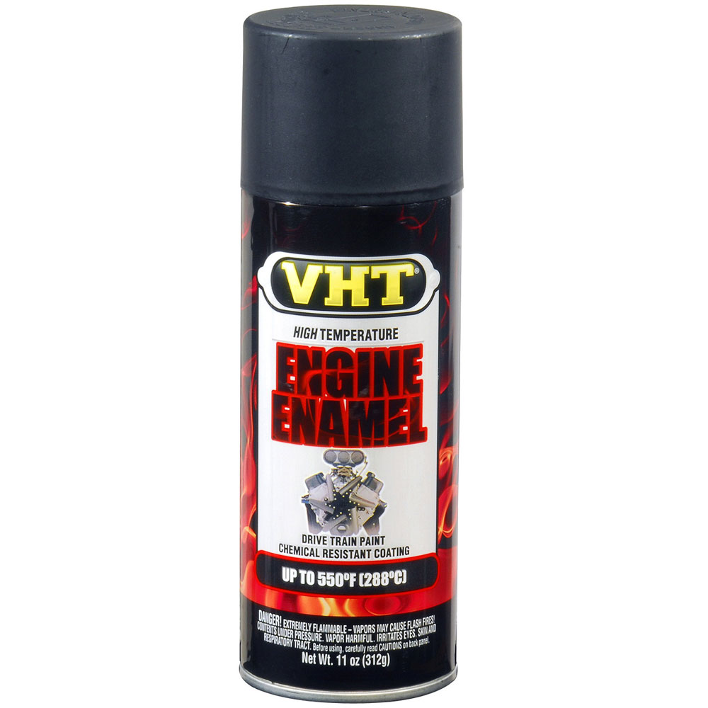Photo for VHT High Temp Paint SP139; Engine Enamel 11.0 oz. Aerosol GM Satin Black 550 deg. F Intermittent