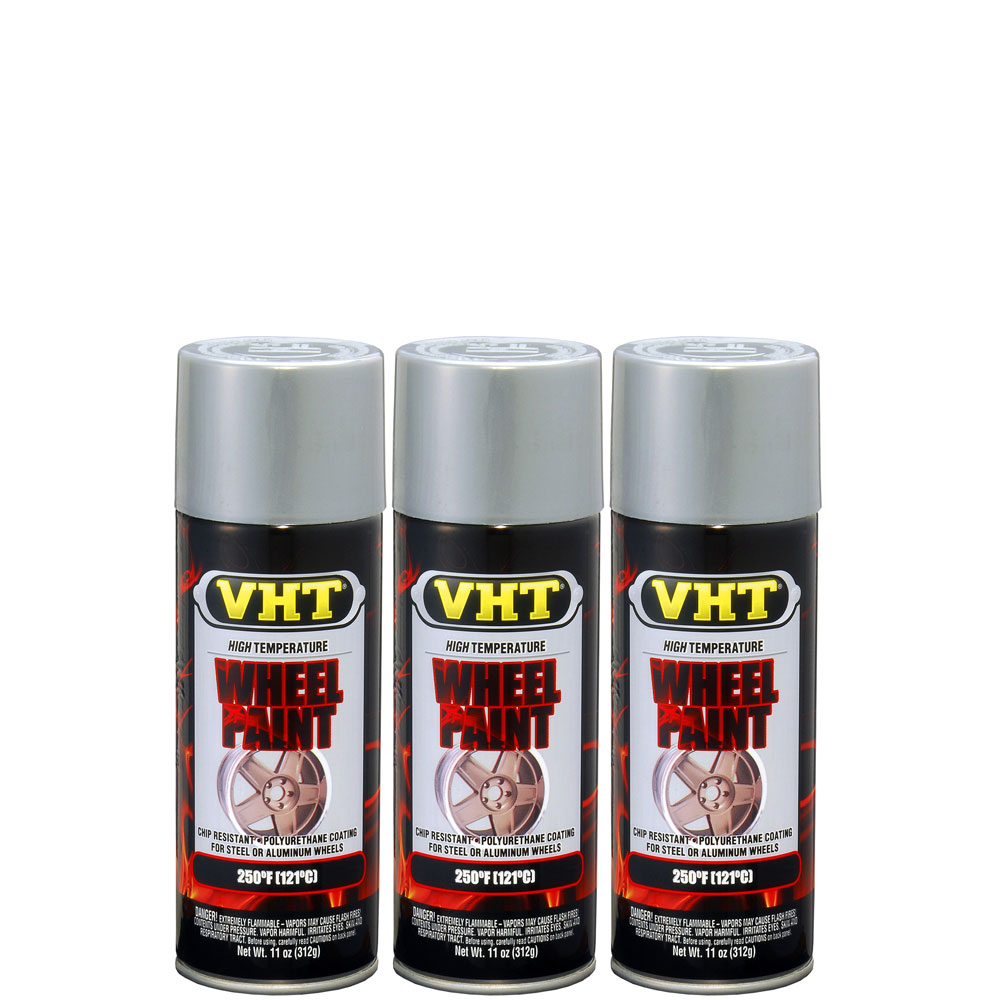 Photo for VHT Paint SP188(3-PACK); Wheel Paint 11.0 oz. Aerosol Ford Argent Silver 250 deg. F Intermittent 