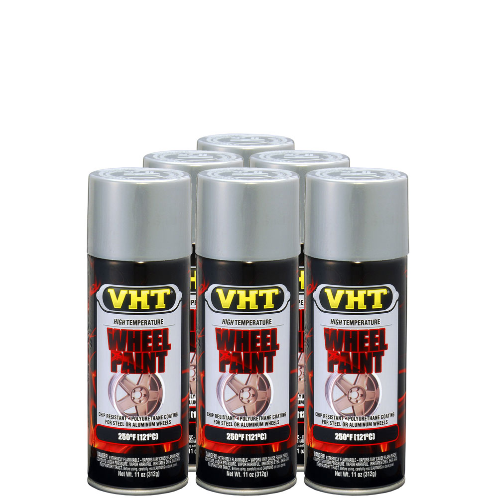 Photo for VHT Paint SP188(6-PACK); Wheel Paint 11.0 oz. Aerosol Ford Argent Silver 250 deg. F Intermittent 