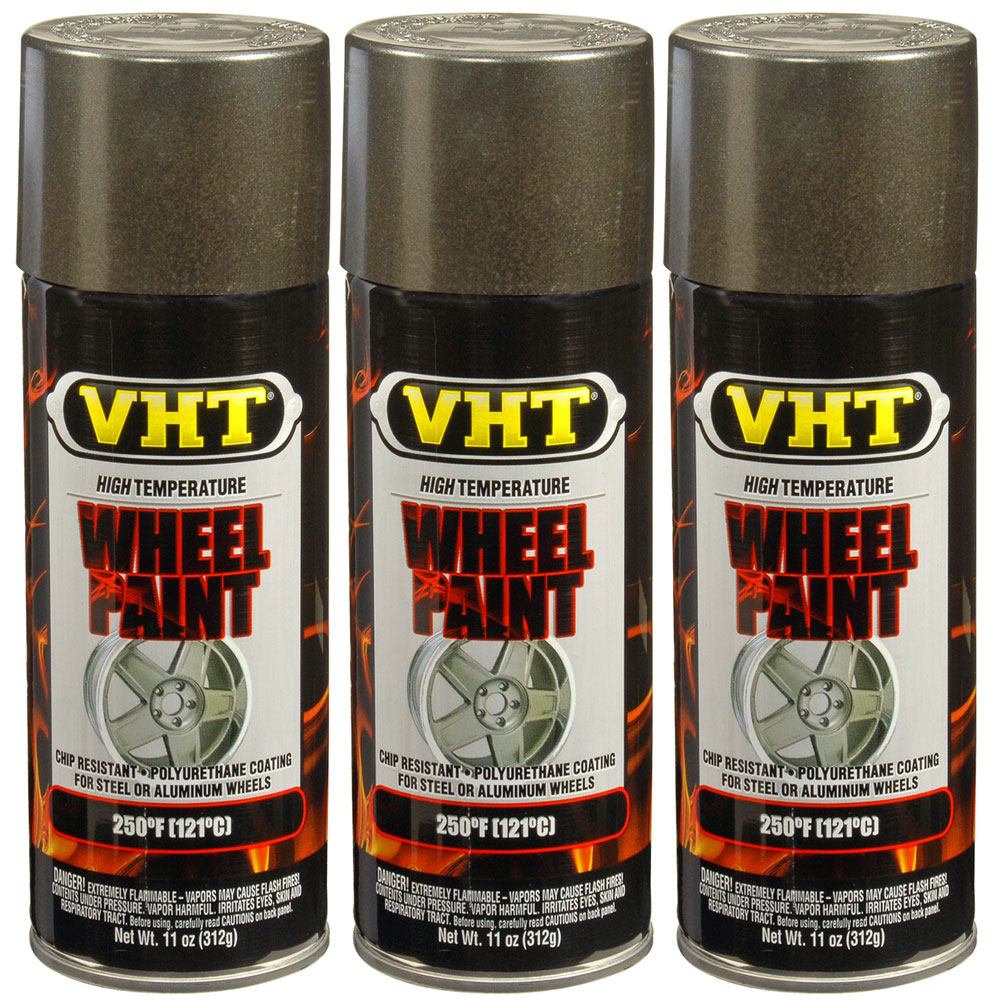 Photo for VHT Paint SP189(3-PACK); Wheel Paint 11.0 oz. Aerosol Graphite 250 deg. F Intermittent 
