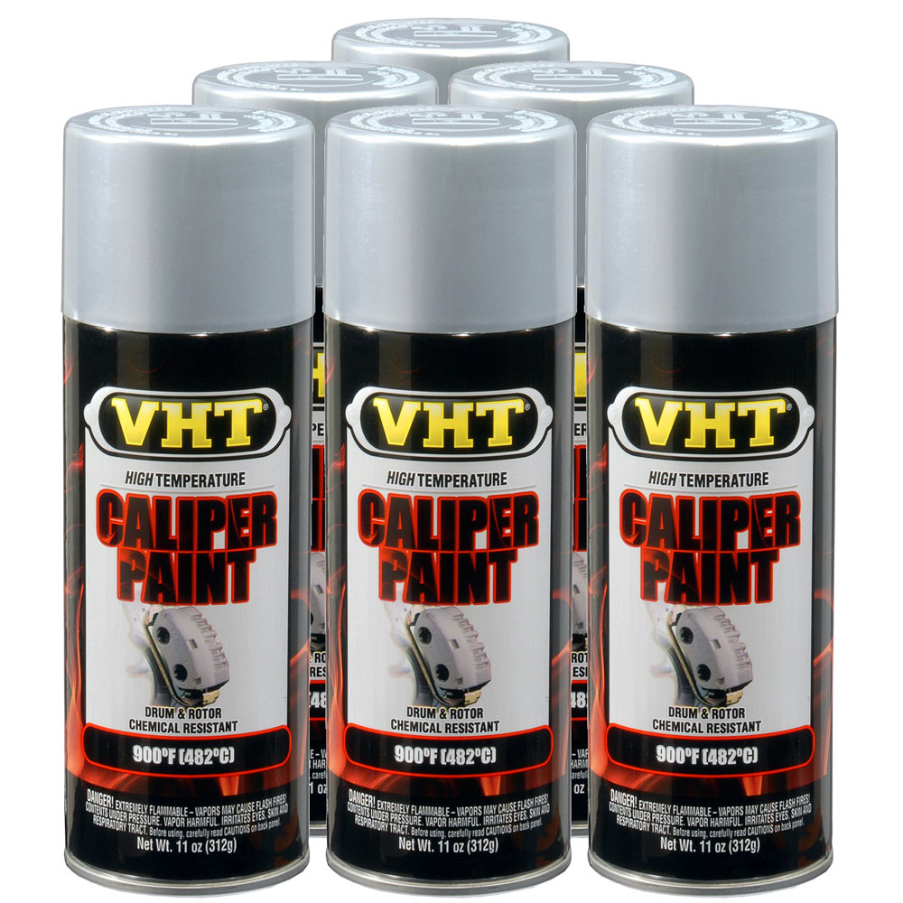 Photo for VHT High Temp Paint SP735(6-PACK); Caliper Paint 11.0 oz. Aerosol Cast Aluminum 900 deg. F Intermittent 