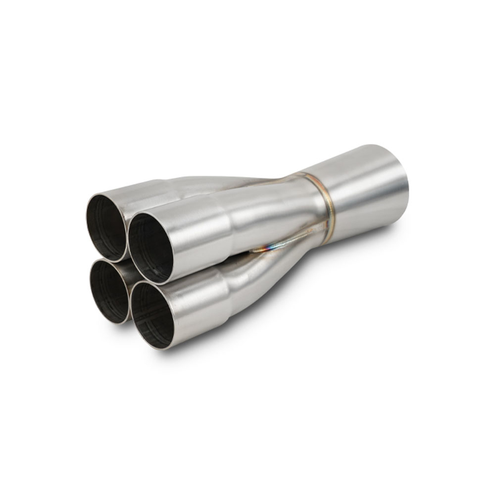 Vibrant Exhaust Header Collector 10302; 1.750 in. 3.000 in. Slip Fit 4-1 Merge Collector Stainless Steel 