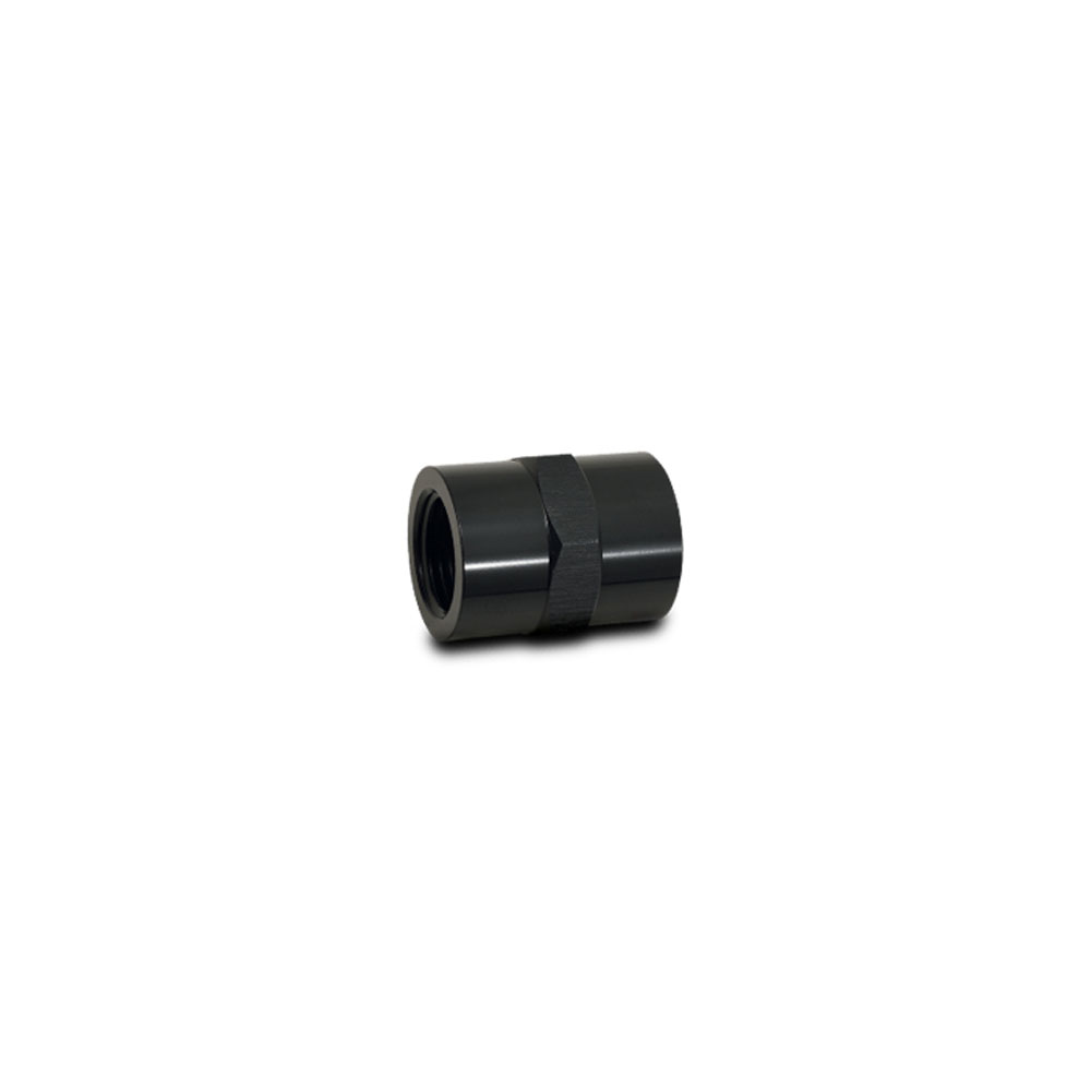 Vibrant Pipe Fitting 10383; NPT to NPT Coupler Black 1/2 in. NPT Female Straight 1/2 in. NPT Female 