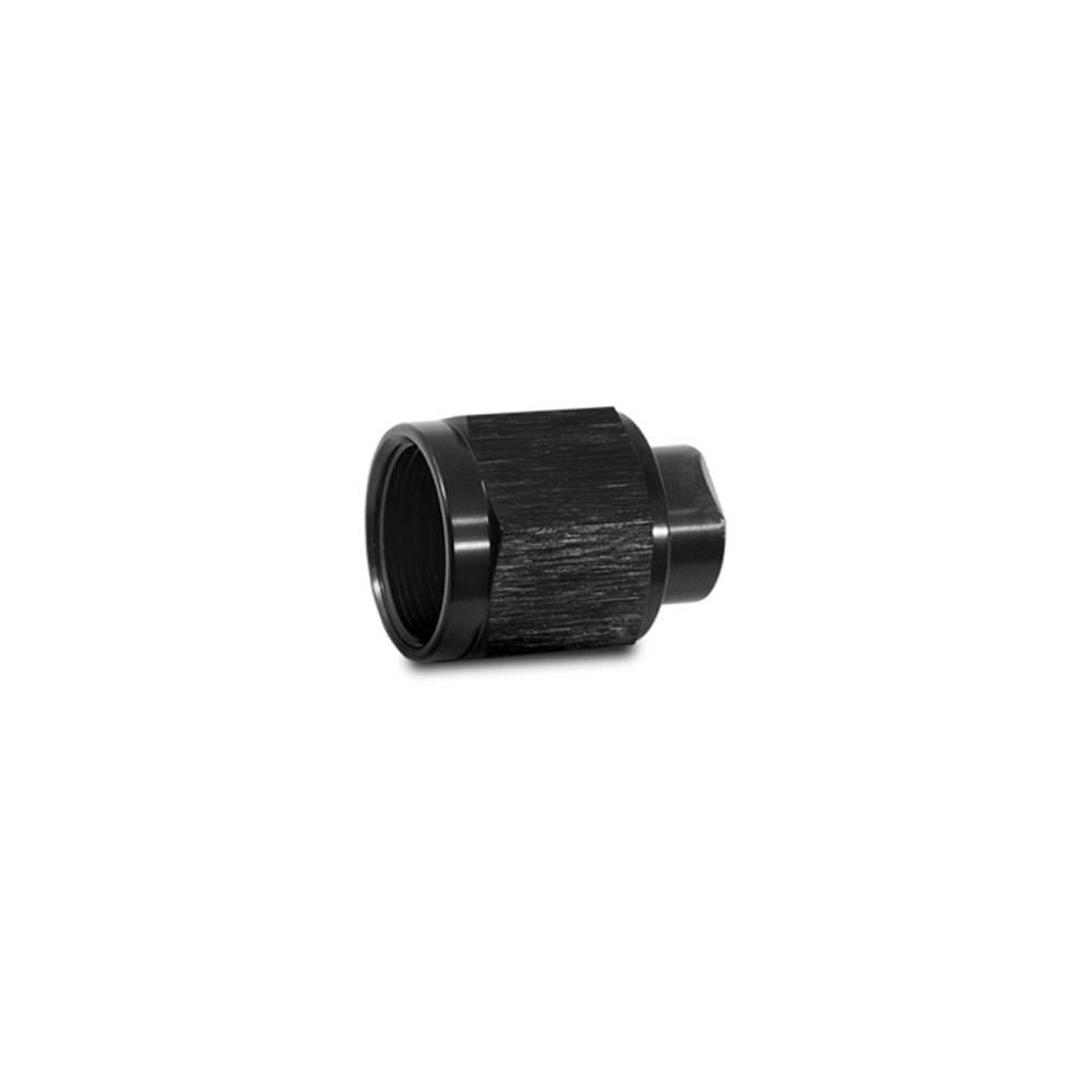 Vibrant AN Fitting 10451; AN Flare Cap Black -04AN Female Hex Straight 