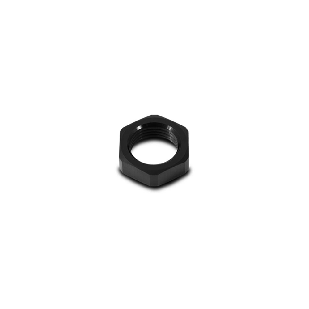 Vibrant AN Fitting 10690; AN Bulkhead Nut Black -03AN 
