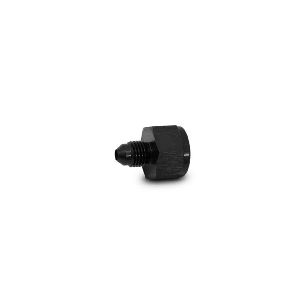 Vibrant AN Fitting 10832; AN to AN Reducer AN to AN Reducer Black -06AN Female -04AN Male Straight 