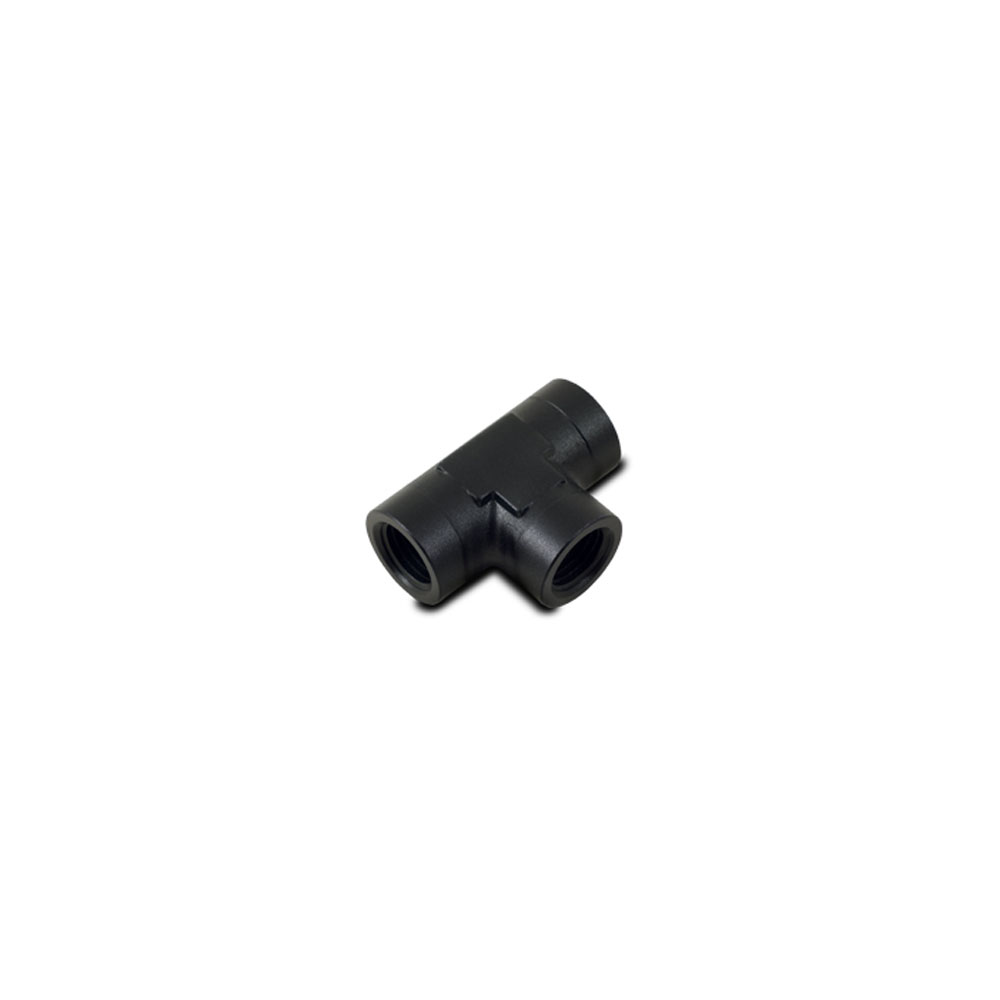 Vibrant Pipe Fitting 10863; NPT Tee Fitting Black 1/2 in. NPT Female Tee 1/2 in. NPT Female 1/2 in. NPT Female 