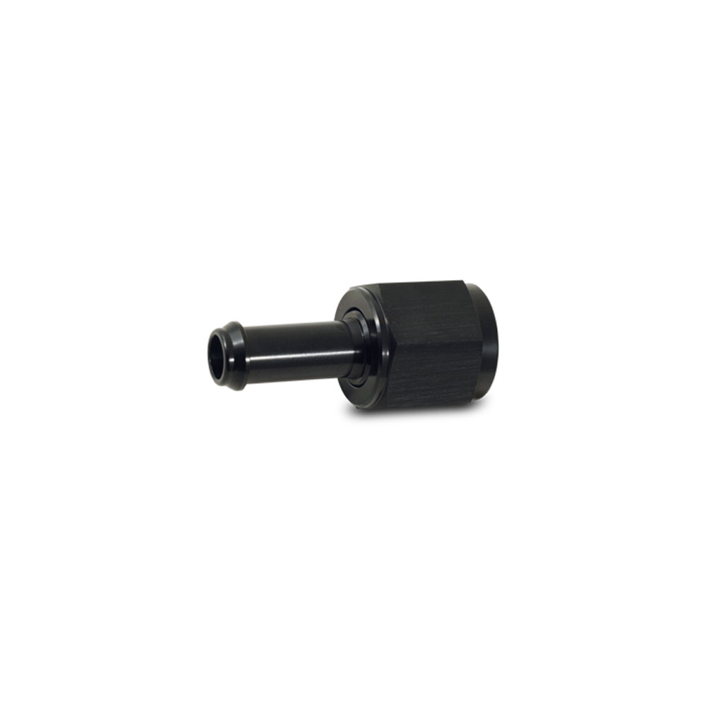 Vibrant Push-On Hose Fitting 11218; Hose to AN Adapter Adapter Black 1/2 in. Hose Barb -08AN Female Straight 