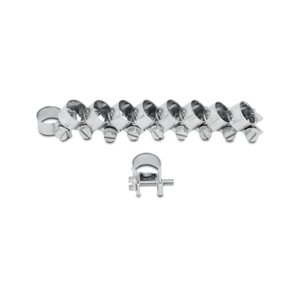 Vibrant Fuel Hose Clamp 12236; 0.510 in. 0.590 in. Mild Steel Zinc Plated Fuel Injector Style 