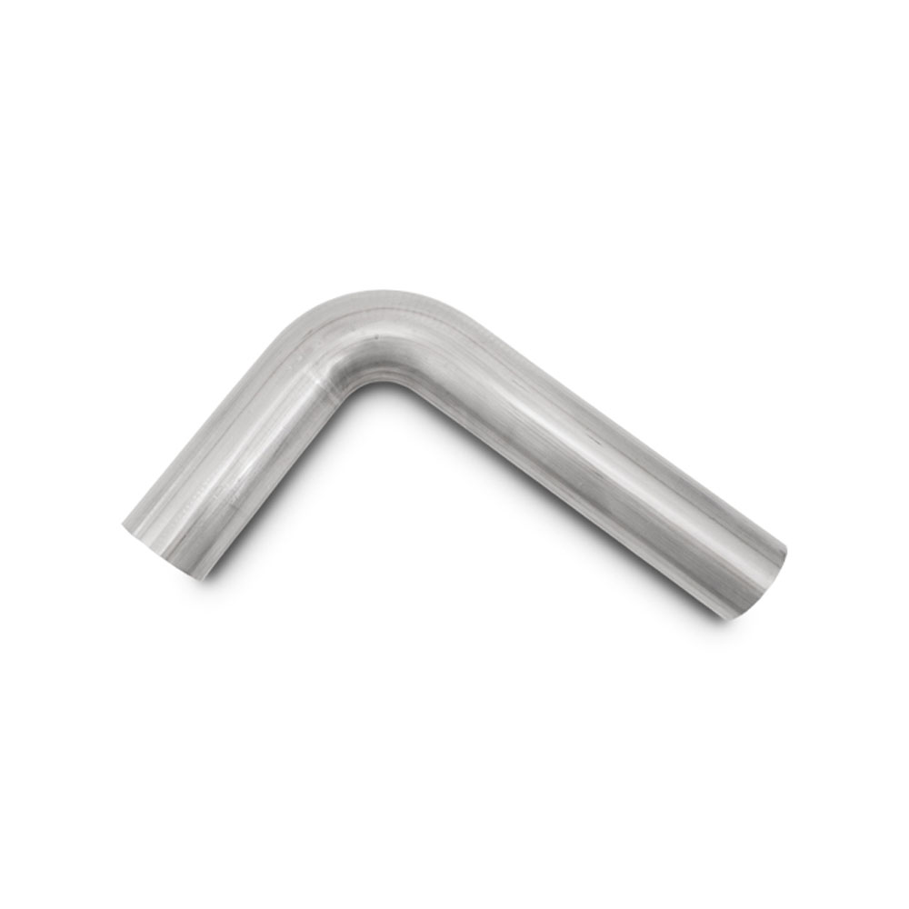 Vibrant Exhaust Pipe 13040; 16 Gauge 2.500 in. 90 deg. Natural Stainless Steel 