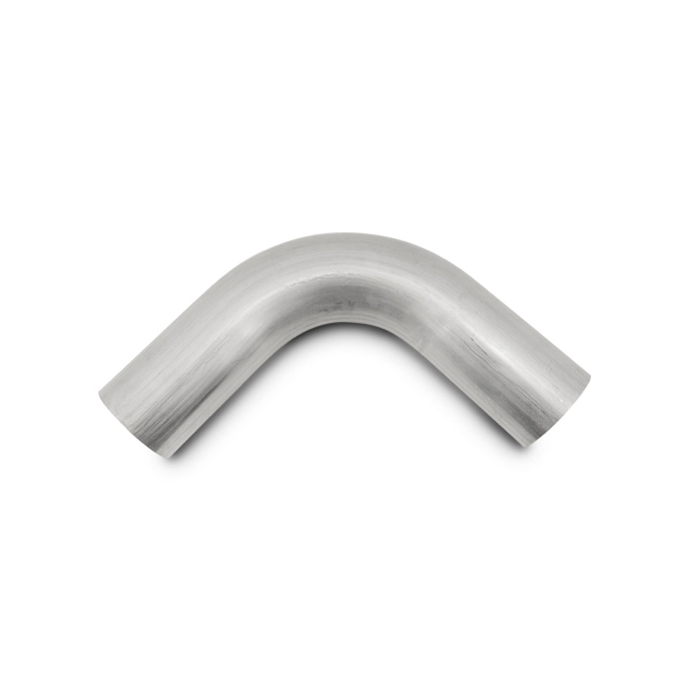 Vibrant Exhaust Pipe 13043; 16 Gauge 3.500 in. 90 deg. Natural Stainless Steel 