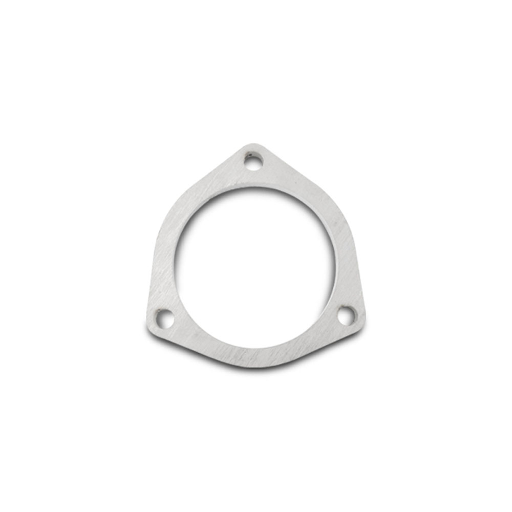 Vibrant Exhaust Flange 1483S; Round 3.000 in. 3.000 in. 3-Bolt Natural Stainless Steel 