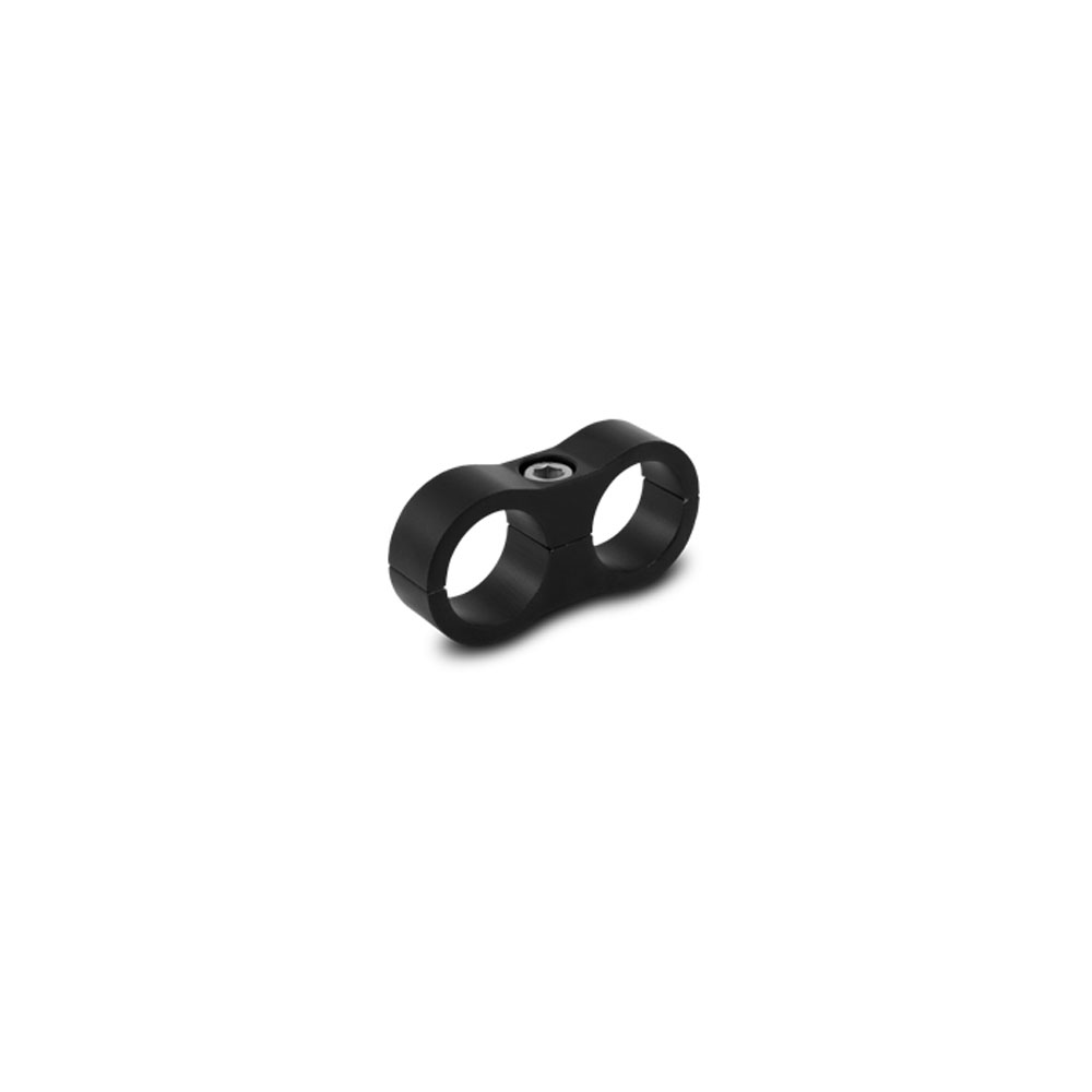 Vibrant Hose Separator 20611; 2 Hose -04AN Black Anodized Aluminum 
