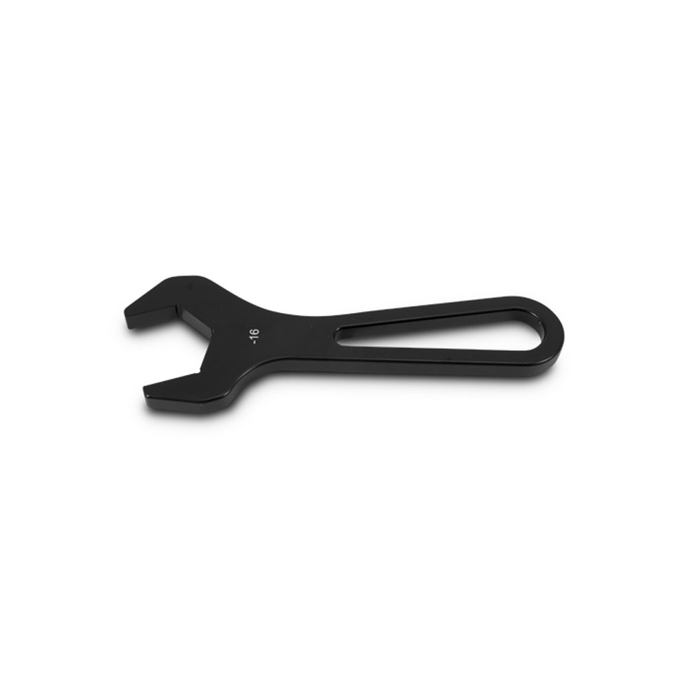 Vibrant AN Wrench 20916; Single Open End Black Anodized Aluminum -16AN 