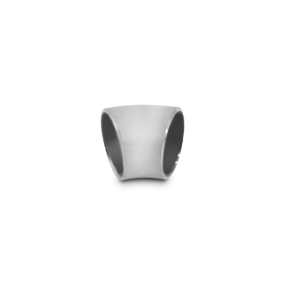 Vibrant Exhaust Pipe 2331; Schedule 10 Weld Pipe 2.770 mm 1.890 in. 45 deg. Natural Stainless Steel 