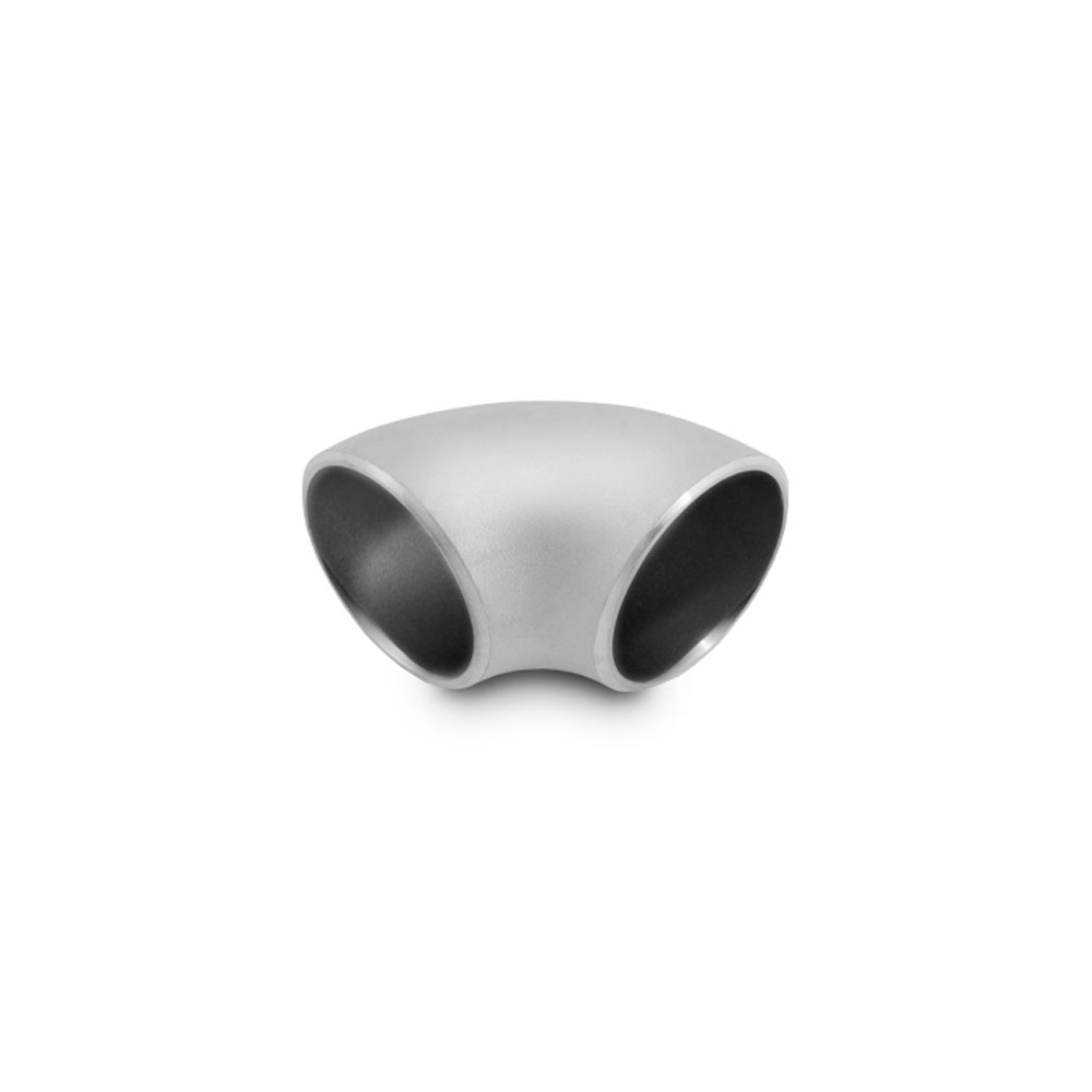 Vibrant Exhaust Pipe 2341; Schedule 10 Weld Pipe 2.770 mm 1.890 in. 90 deg. Natural Stainless Steel 