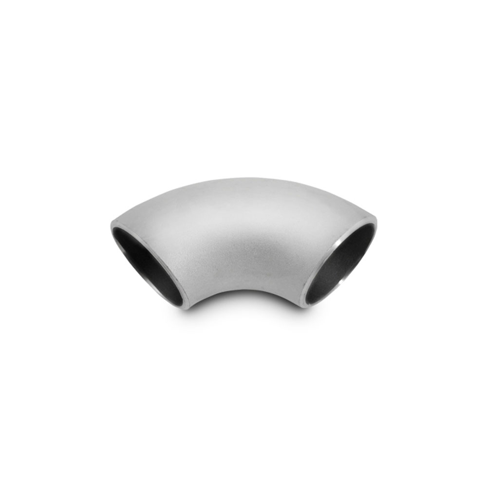 Vibrant Exhaust Pipe 2361; Schedule 10 Weld Pipe 2.770 mm 1.890 in. 90 deg. Natural Stainless Steel 