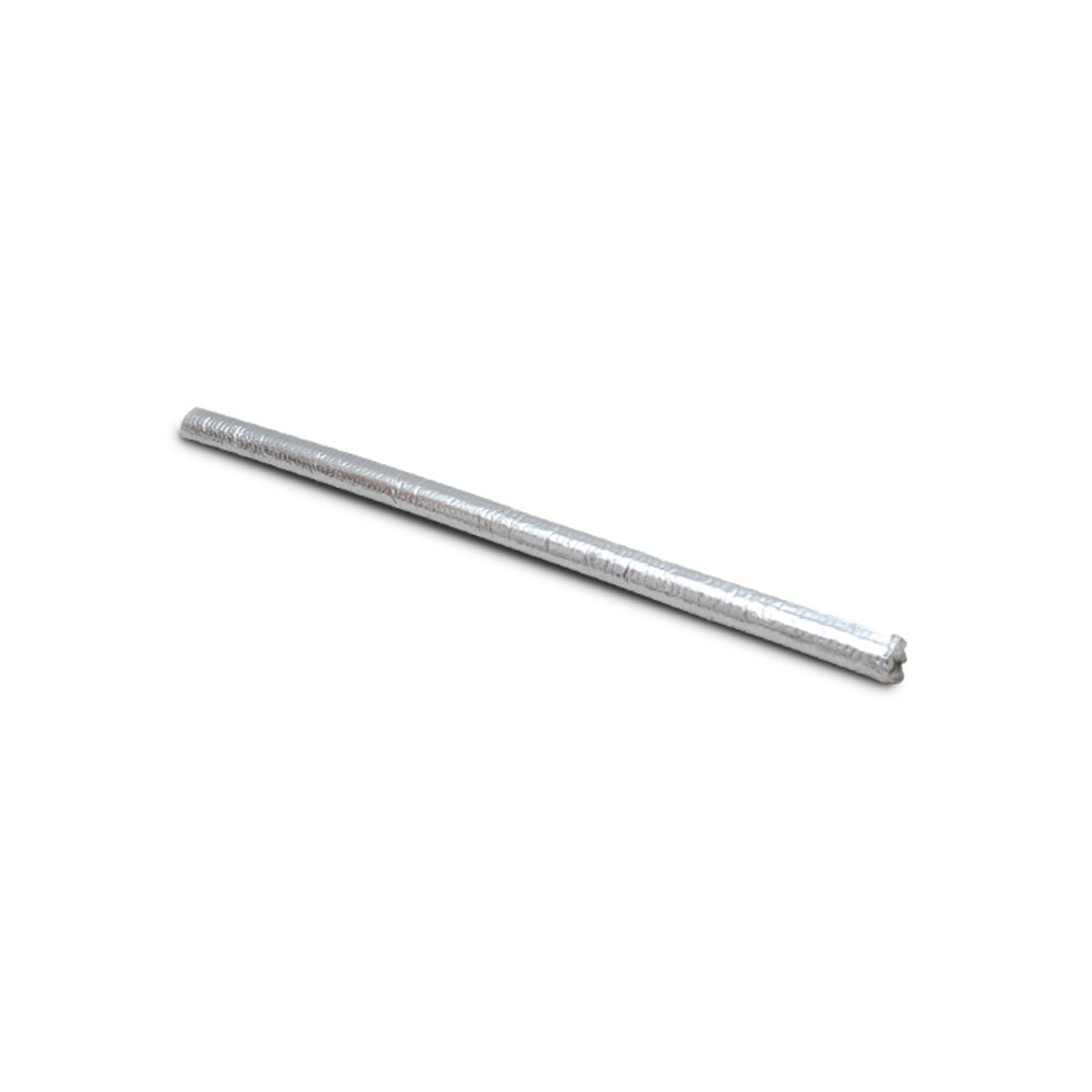 Vibrant Thermal Protection Hose Sleeve 25833; ExtremeShield 1400 4 ft. Silver Aluminized Outer Layer Bonded to Fiberglass 